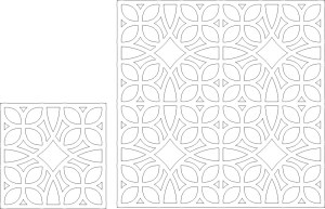 Geometric Floral Pattern Vector Design Free Vector