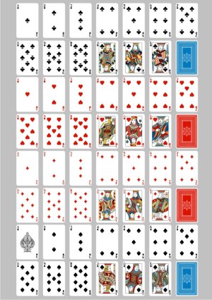 Complete Standard Deck of Playing Cards Vector Set Free Vector