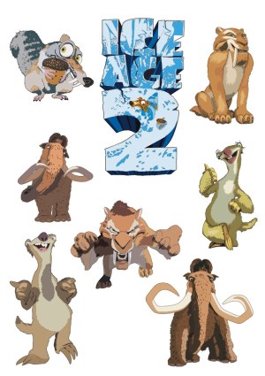 Ice Age 2 Movie Characters Vector Collection Free Vector