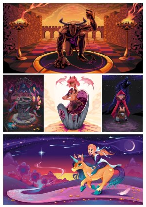 Fantasy and Mythical Creatures Vector Collection Free Vector