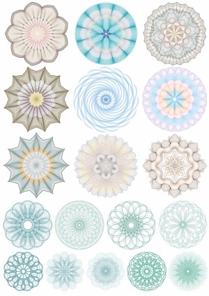 Collection of Decorative Geometric Mandala and Rosette Patterns Free Vector