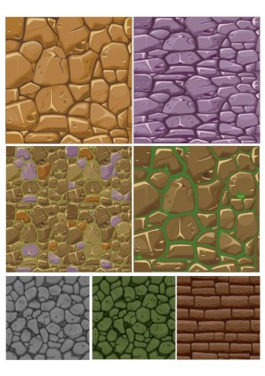 Seamless Stone and Brick Wall Textures Collection Free Vector