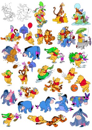 Cartoon Characters Collection Playing and Celebrating Free Vector