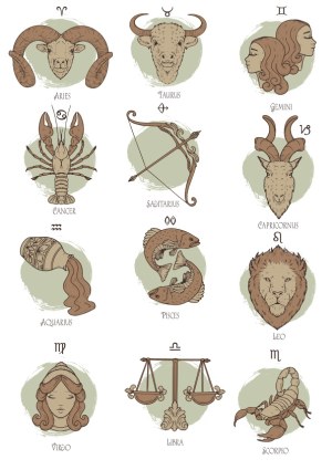 Hand-drawn Zodiac Signs Vector Set Free Vector
