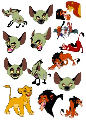 Lion King Characters Vector Collection Free Vector