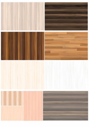 Collection of Various Wood Texture Patterns Free Vector