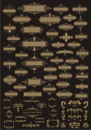 Elegant Vintage Ornamental Frames and Borders Collection Free Vector