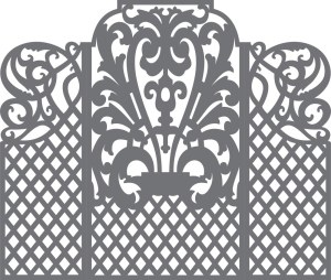 Ornate Decorative Laser Cut Panel Design Free Vector
