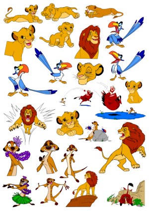 The Lion King Character Collection Vector Set Free Vector