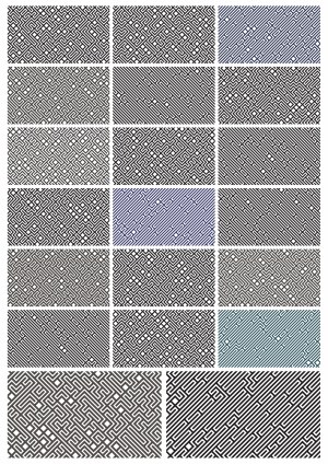 Seamless Maze Pattern Vector Set Free Vector