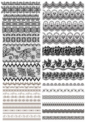 Decorative Floral and Ornamental Vector Borders and Patterns Free Vector