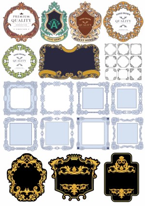 Decorative Vintage and Ornate Frame Vector Set Free Vector