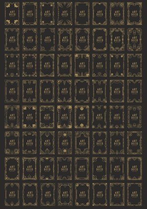 Set of 81 Art Deco Style Decorative Frames Free Vector