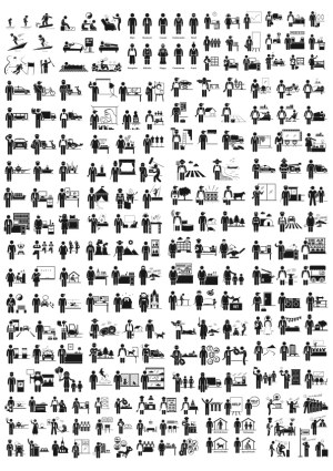 Comprehensive Set of Occupation and Activity Icons Free Vector