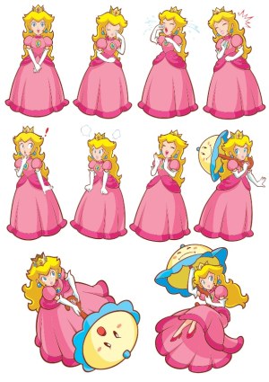 Princess Character Emotions and Actions Vector Set Free Vector