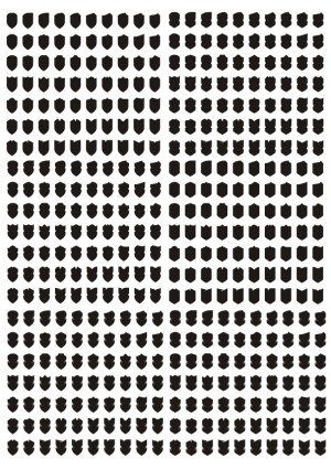 Large Collection of Shield Silhouette Icons Free Vector