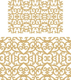 Seamless Gold Ornate Floral Pattern Vector Free Vector