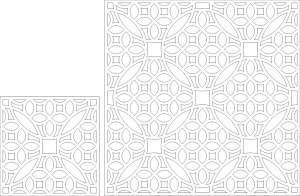 Intricate Geometric Cutout Pattern Vector Free Vector