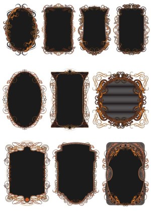 Decorative Vintage Frame Vector Set Free Vector