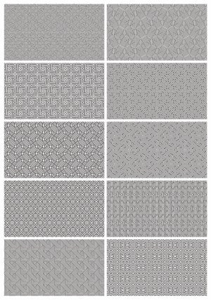 Geometric Black and White Seamless Patterns Collection Free Vector