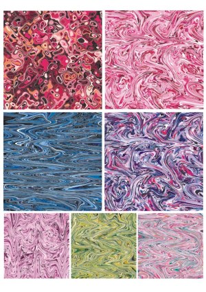 Abstract Marble Texture Patterns Collection Free Vector
