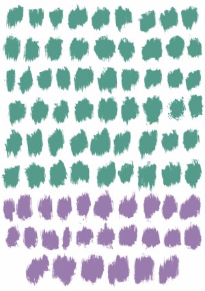 Blue and Purple Brush Stroke Texture Set Free Vector