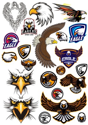 Collection of Vector Eagle Logos and Illustrations Free Vector