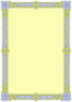 Ornate Decorative Vintage Certificate Border Free Vector