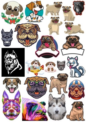 Collection of Various Dog Vector Illustrations and Mascots Free Vector