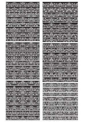 Ornate Victorian Style Vector Borders and Dividers Free Vector