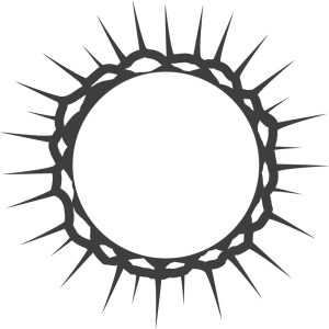 Circular Thorny Frame Tattoo Design Free Vector