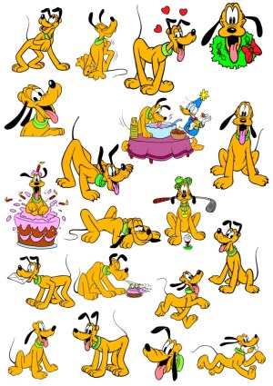 Collection of Cartoon Dog Poses and Activities Vector Free Vector