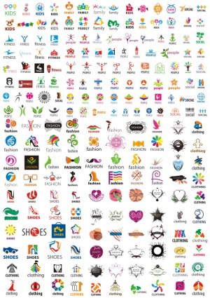 Collection of Colorful Lifestyle and Social Icons Free Vector