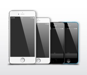 Vector Illustration of Four Modern Smartphones Free Vector