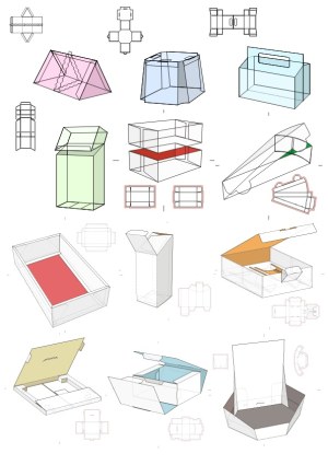Vector Collection of Various Foldable Packaging Box Templates Free Vector