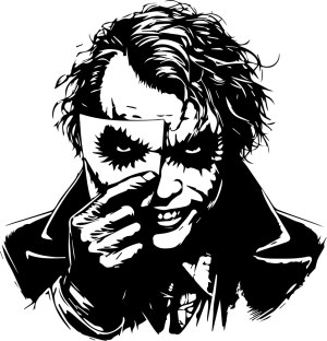 Joker Character Holding a Joker Card Vector Illustration Free Vector
