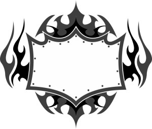 Tribal Flame Frame Border Vector Free Vector