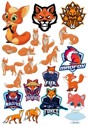 Collection of Fox Vector Graphics and Mascot Logos Free Vector