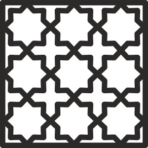 Geometric Islamic Star Pattern Vector Free Vector