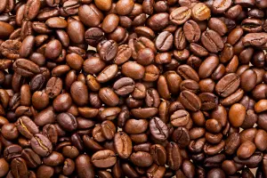 Close-up of Roasted Coffee Beans