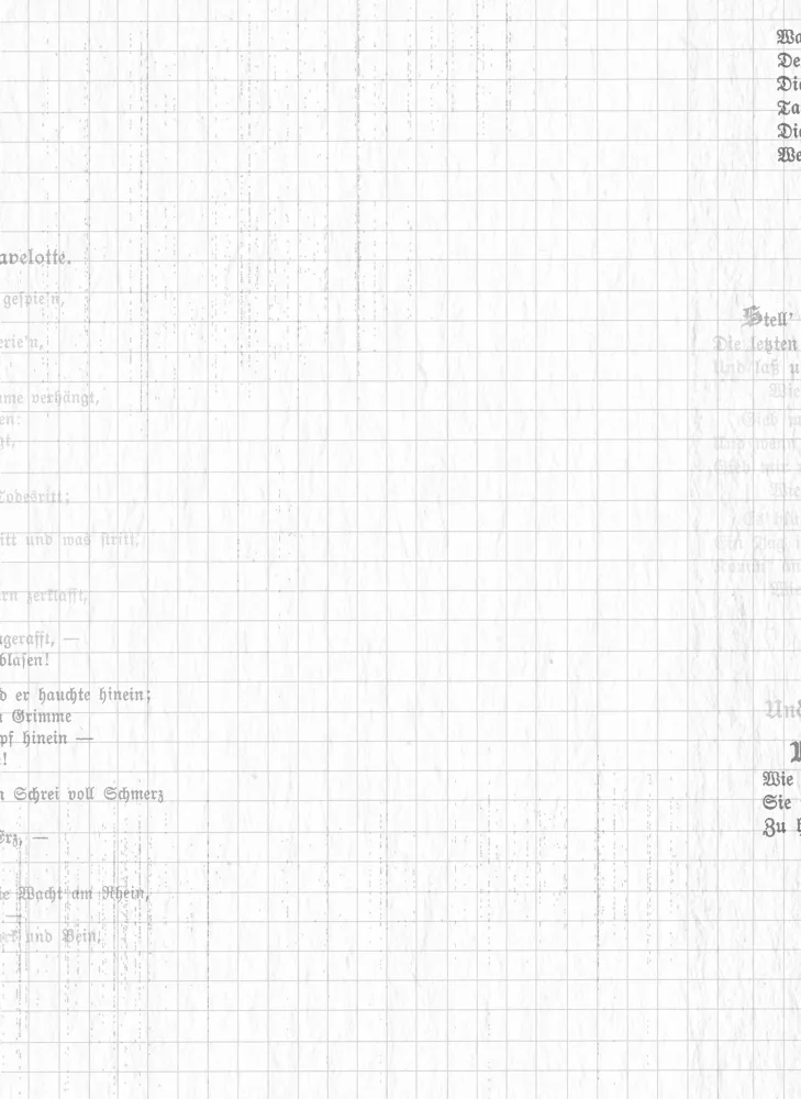 Faint Vintage Script on Graph Paper Background