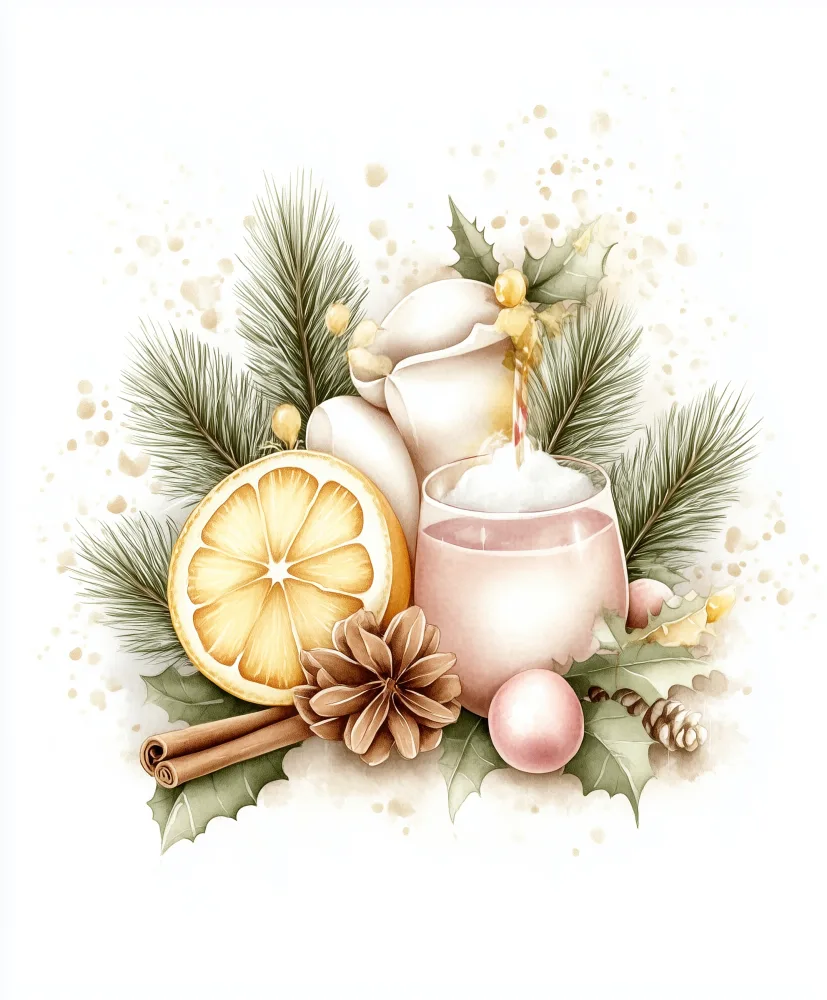 Festive Holiday Arrangement with Citrus, Pinecones, and Cinnamon