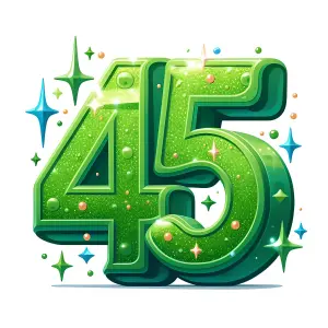 Sparkling Green Number 45 Illustration