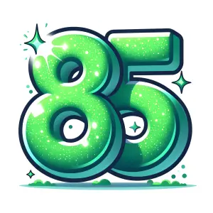 Sparkling Green Number 85 Illustration