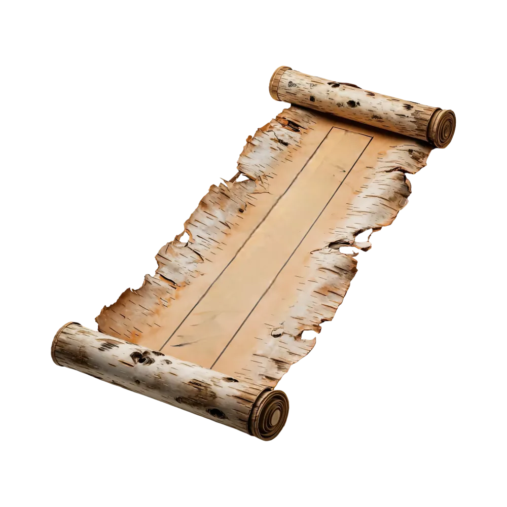 Antique Vintage Rolled Parchment Scroll