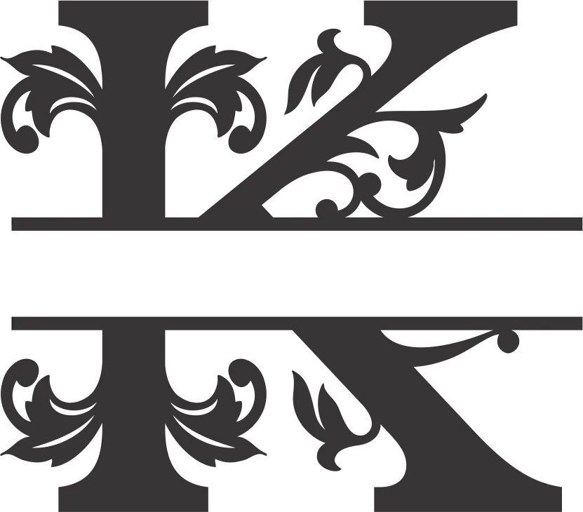 Black Ornamental Flourish Corner Design