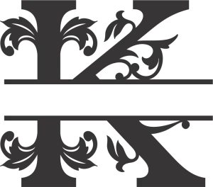 Black Ornamental Flourish Corner Design
