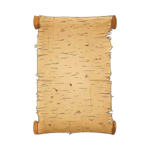 Empty Old Scroll Illustration