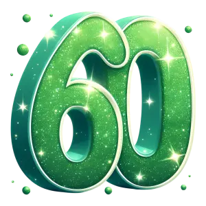 Glittering Green Number 60