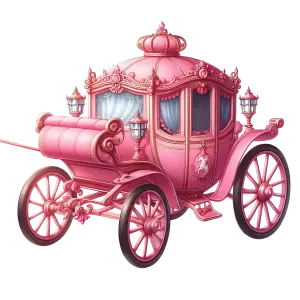 Pink Fairy Tale Princess Carriage
